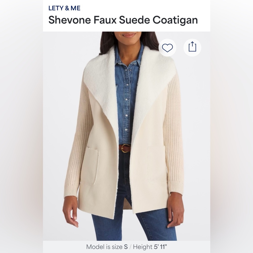 Shevone Faux Suede Coat

Size M

Worn once